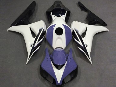 2006-2007 White Blue Glossy Black Honda CBR1000RR Motorcycle Fairings
