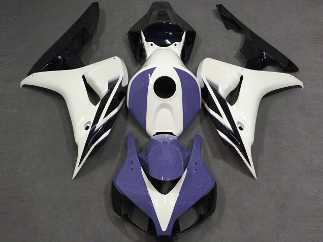 2006-2007 White Blue Glossy Black Honda CBR1000RR Motorcycle Fairings