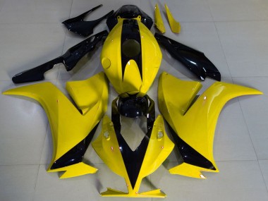2012-2016 Yellow Glossy Black Honda CBR1000RR Motorcycle Fairings