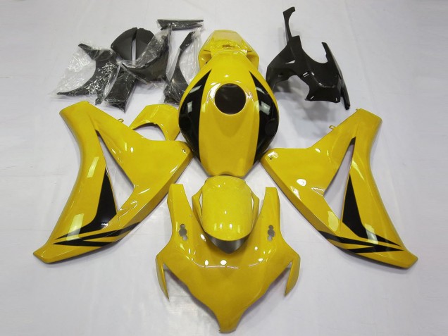 2008-2011 Yellow Glossy Black OEM Style Honda CBR1000RR Motorcycle Fairings