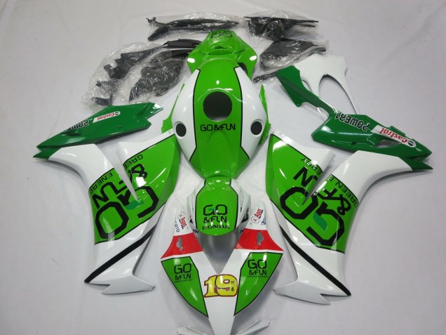 2012-2016 White Green Red Go Fun Honda CBR1000RR Motorcycle Fairings