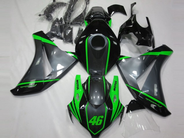 2008-2011 Grey Green Matte Black Motul 46 Honda CBR1000RR Motorcycle Fairings