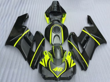2004-2005 Grey Black High Viz Yellow Motul 46 Honda CBR1000RR Motorcycle Fairings