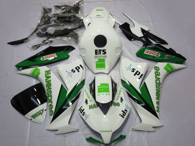 2012-2016 White Green Glossy Black Hannspree Castrol Honda CBR1000RR Motorcycle Fairings