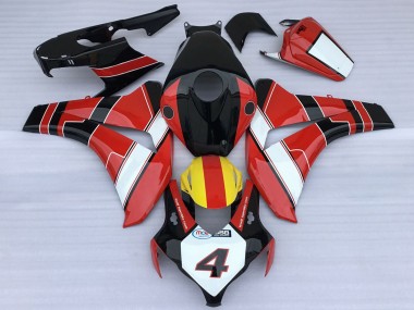 2008-2011 Red White Yellow Glossy Black Racing Style Honda CBR1000RR Motorcycle Fairings