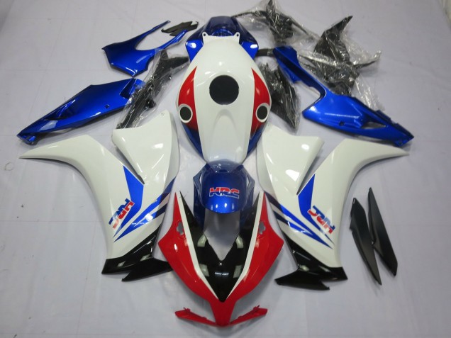 2012-2016 White Blue Red HRC Honda CBR1000RR Motorcycle Fairings