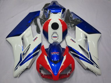 2004-2005 White Blue Red HRC OEM Style Honda CBR1000RR Motorcycle Fairings