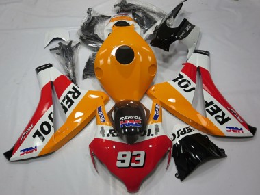 2008-2011 Orange White Red Glossy Black Repsol 93 Honda CBR1000RR Motorcycle Fairings