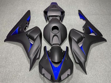 2006-2007 Matte Black Blue Honda CBR1000RR Motorcycle Fairings