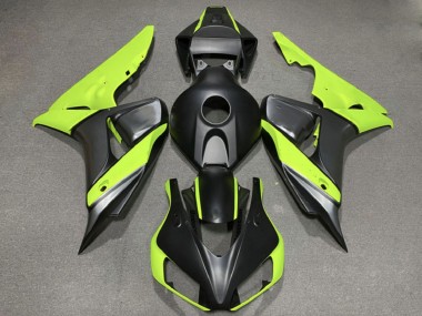 2006-2007 Green Matte Black Honda CBR1000RR Motorcycle Fairings