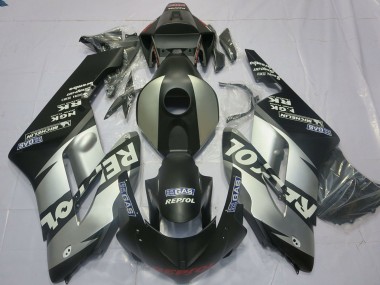 2004-2005 Silver Grey Matte Black Repsol Honda CBR1000RR Motorcycle Fairings