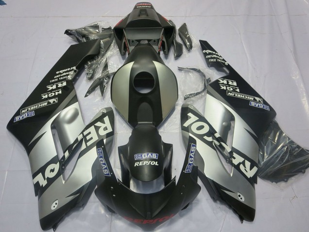 2004-2005 Silver Grey Matte Black Repsol Honda CBR1000RR Motorcycle Fairings