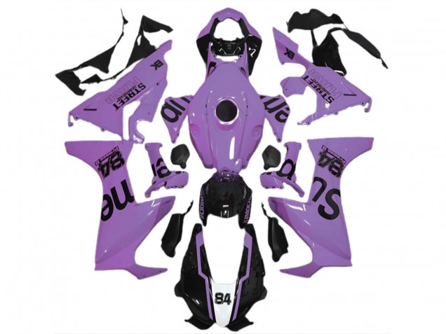 2017-2023 Milky Purple Glossy Black Street Flava Honda CBR1000RR Motorcycle Fairings