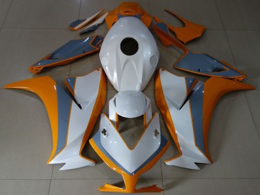 2012-2016 White Orange Grey Honda CBR1000RR Motorcycle Fairings
