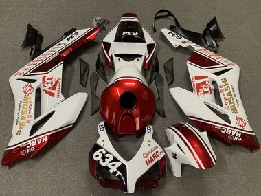 2004-2005 White Red Musashi 634 Honda CBR1000RR Motorcycle Fairings