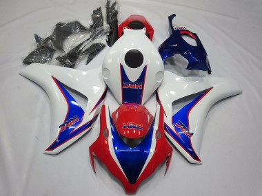 2008-2011 White Blue Red HRC OEM Style Honda CBR1000RR Motorcycle Fairings
