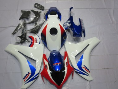 2008-2011 White Red Blue OEM Style HRC Honda CBR1000RR Motorcycle Fairings