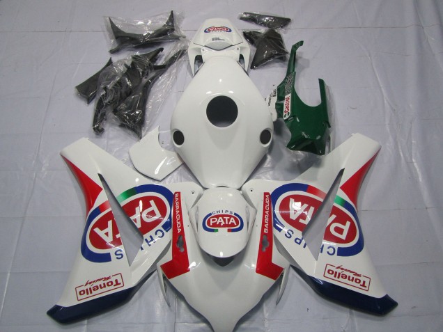 2008-2011 White Red Blue Pata Castrol Tonello Honda CBR1000RR Motorcycle Fairings