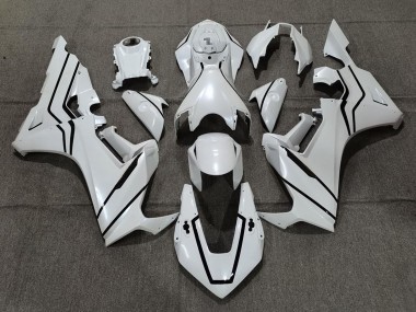 2017-2023 Pearl White Black Lining Honda CBR1000RR Motorcycle Fairings