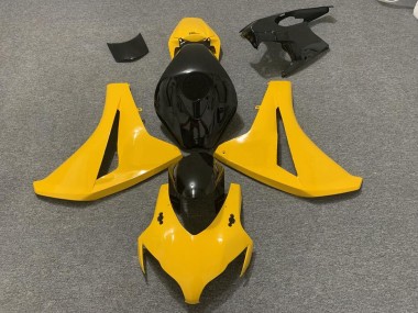 2008-2011 Yellow Glossy Black Honda CBR1000RR Motorcycle Fairings
