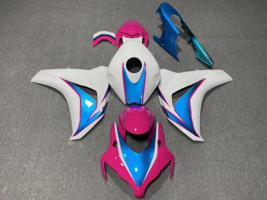 2008-2011 White Blue Pink Honda CBR1000RR Motorcycle Fairings