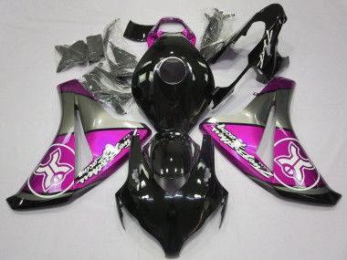 2008-2011 Grey Pink Glossy Black Honda CBR1000RR Motorcycle Fairings