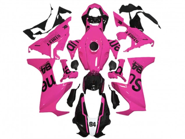 2017-2023 Pink Glossy Black Street Flava Honda CBR1000RR Motorcycle Fairings