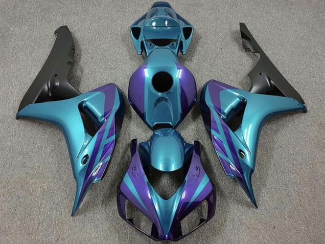 2006-2007 Purple Emerald Matte Black Honda CBR1000RR Motorcycle Fairings