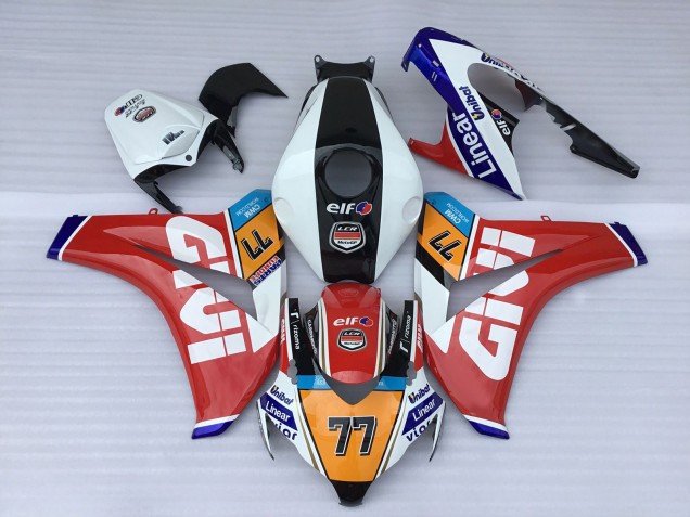 2008-2011 White Red Blue Orange Black Elf Givi 77 Honda CBR1000RR Motorcycle Fairings