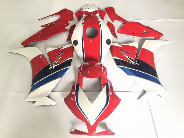 2012-2016 White Red Blue Honda CBR1000RR Motorcycle Fairing
