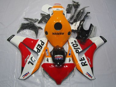 2008-2011 Orange White Red Glossy Black Repsol HRC Honda CBR1000RR Motorcycle Fairings