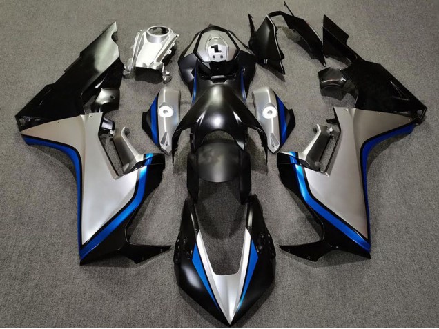 2017-2023 Silver Blue Glossy Black Honda CBR1000RR Motorcycle Fairings