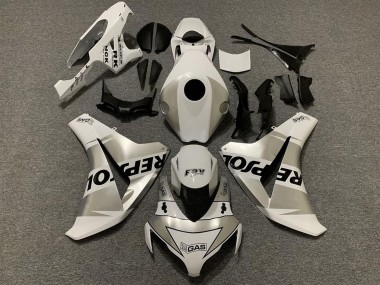 2008-2011 White Silver Black Repsol Honda CBR1000RR Motorcycle Fairings