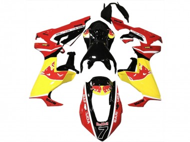 2017-2023 Glossy Black Yellow Red Bull Honda CBR1000RR Motorcycle Fairings