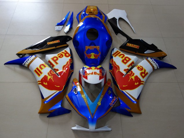 2012-2016 White Blue Gold Red Bull Honda CBR1000RR Motorcycle Fairings
