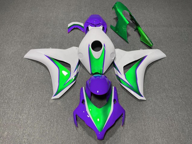 2008-2011 White Green Purple The Joker Honda CBR1000RR Motorcycle Fairings