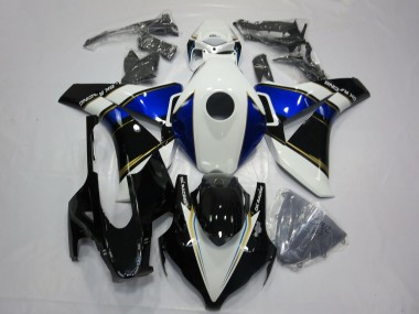2008-2011 White Blue Gold Glossy Black Honda CBR1000RR Motorcycle Fairings