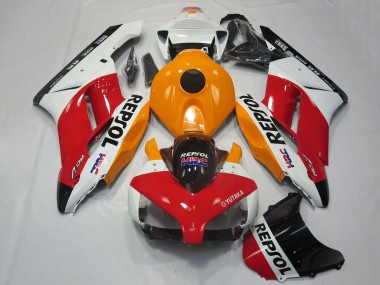 2004-2005 White Orange Red Glossy Black Repsol HRC Honda CBR1000RR Motorcycle Fairings