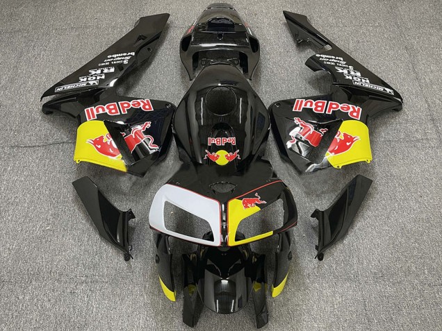 2005-2006 Black Yellow White Red Bull Honda CBR600RR Motorcycle Fairings