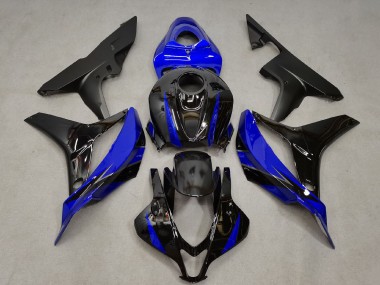 2007-2008 Blue Glossy Black Honda CBR600RR Motorcycle Fairing