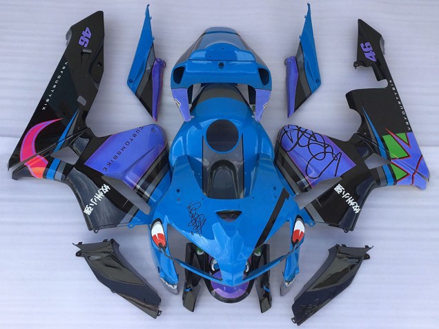 2005-2006 Blue Shark Honda CBR600RR Motorcycle Fairings