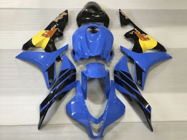 2007-2008 Blue Yellow Glossy Black Red Bull Honda CBR600RR Motorcycle Fairings