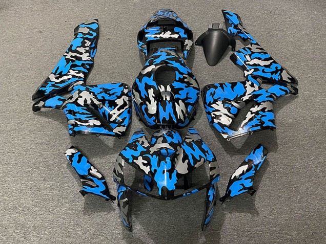 2005-2006 Camouflage Blue Honda CBR600RR Motorcycle Fairings