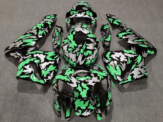 2005-2006 Camouflage Light Green Honda CBR600RR Motorcycle Fairings