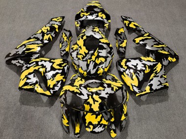 2005-2006 Camouflage Yellow Honda CBR600RR Motorcycle Fairings