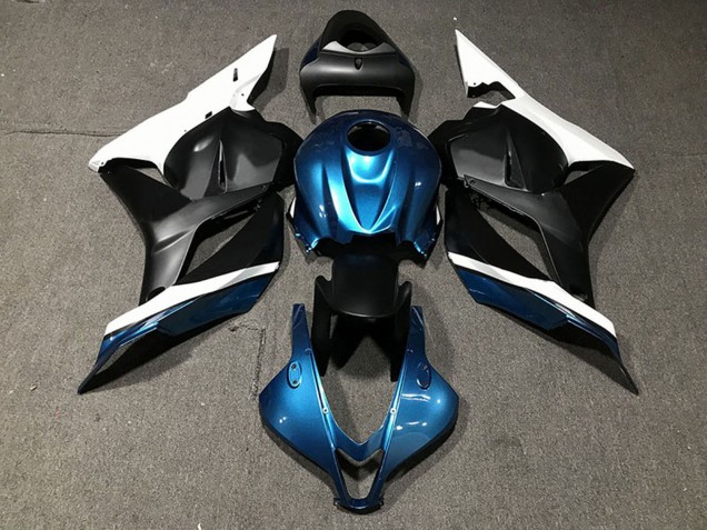 2009-2012 White Blue Matte Black Honda CBR600RR Motorcycle Fairings