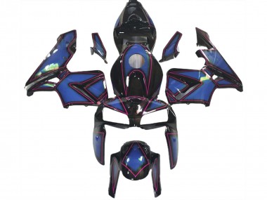 2005-2006 Deep Blue Pink Outline Honda CBR600RR Motorcycle Fairings