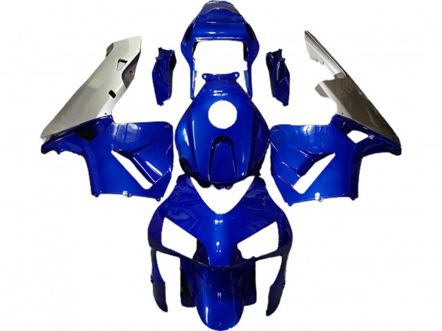 2003-2004 Silver Blue Honda CBR600RR Motorcycle Fairings
