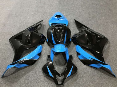2009-2012 Sky Blue Glossy Black Honda CBR600RR Motorcycle Fairings