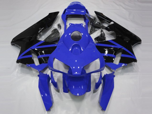 2003-2004 Blue Glossy Black Stripe Honda CBR600RR Motorcycle Fairings